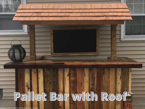 Pallet Bar with Roof
