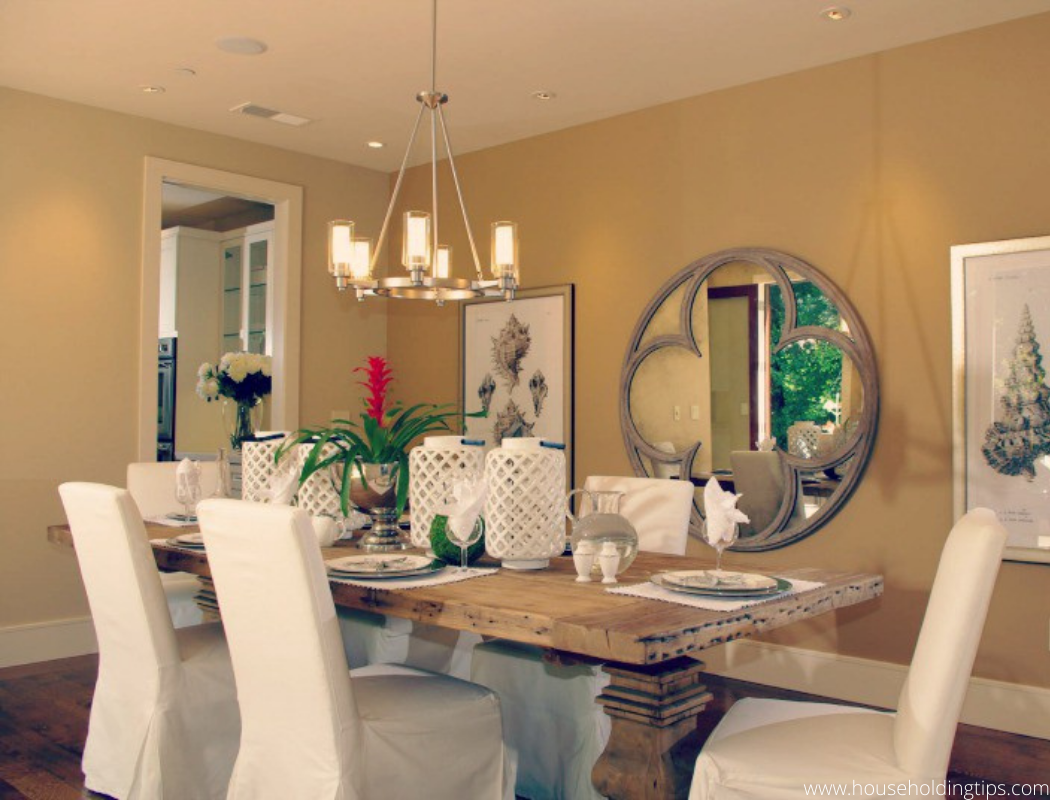 A Vintage Mirror in Dining Room